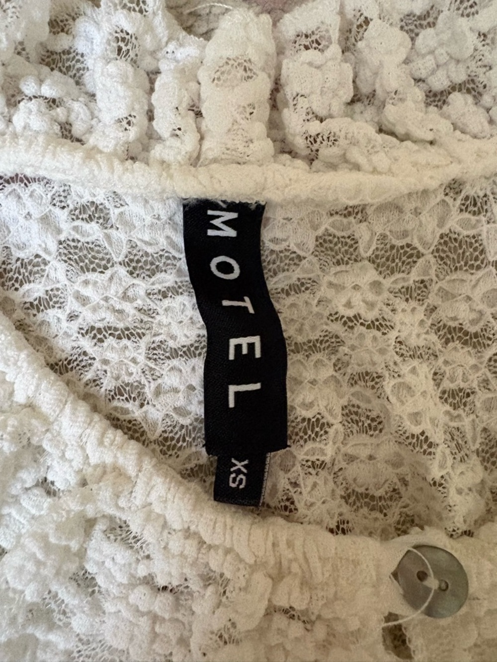 Motel Rocks White Lace Ruffled Camisole - Picture 2 of 2